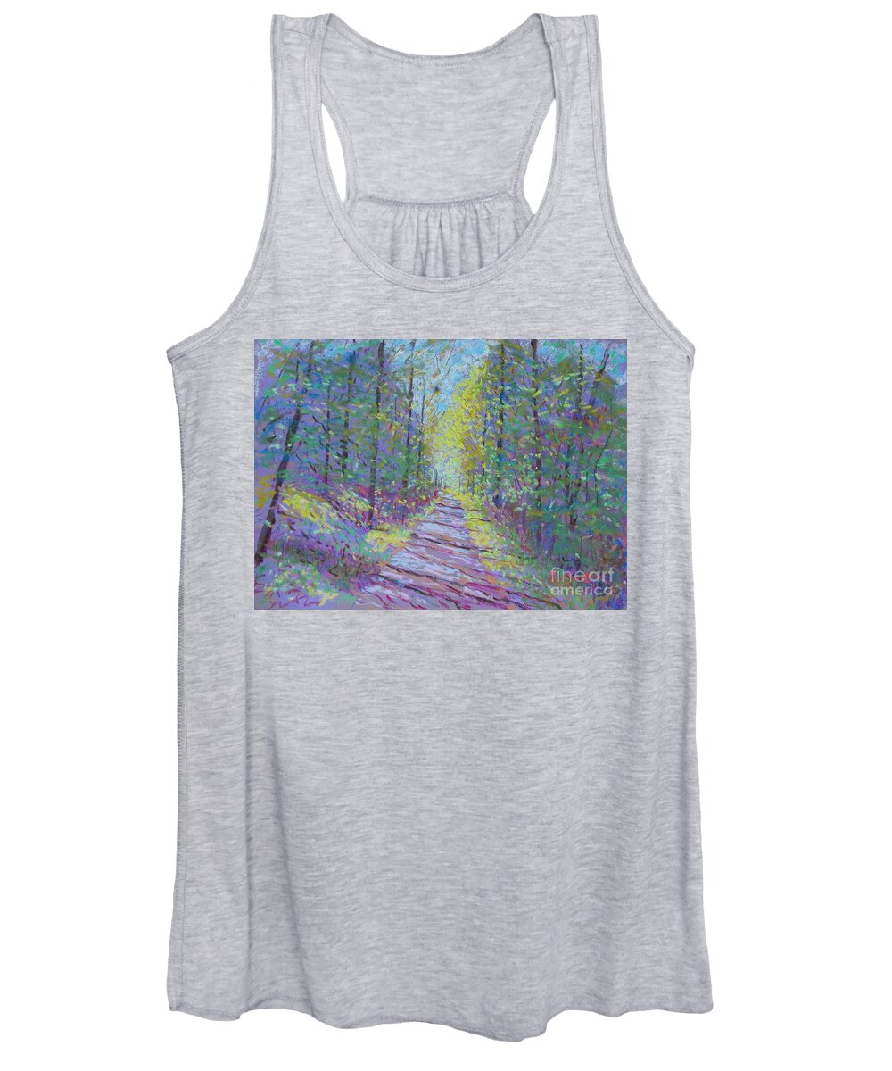 Pastel Women's Tank Top featuring the pastel Prisety Field by Rae Smith PAC