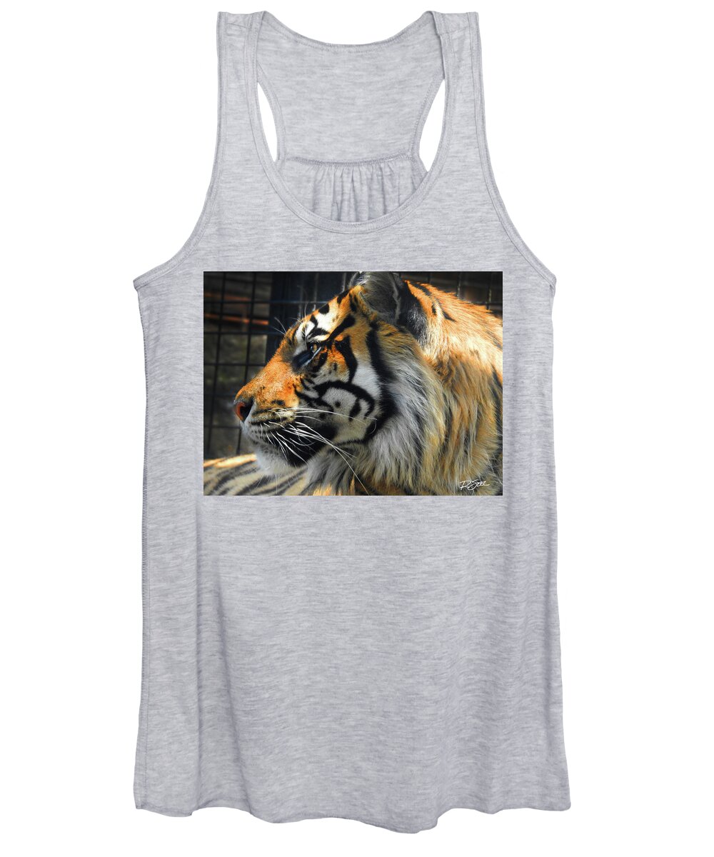 Tiger Women's Tank Top featuring the photograph Profile of a Tiger by Rod Seel