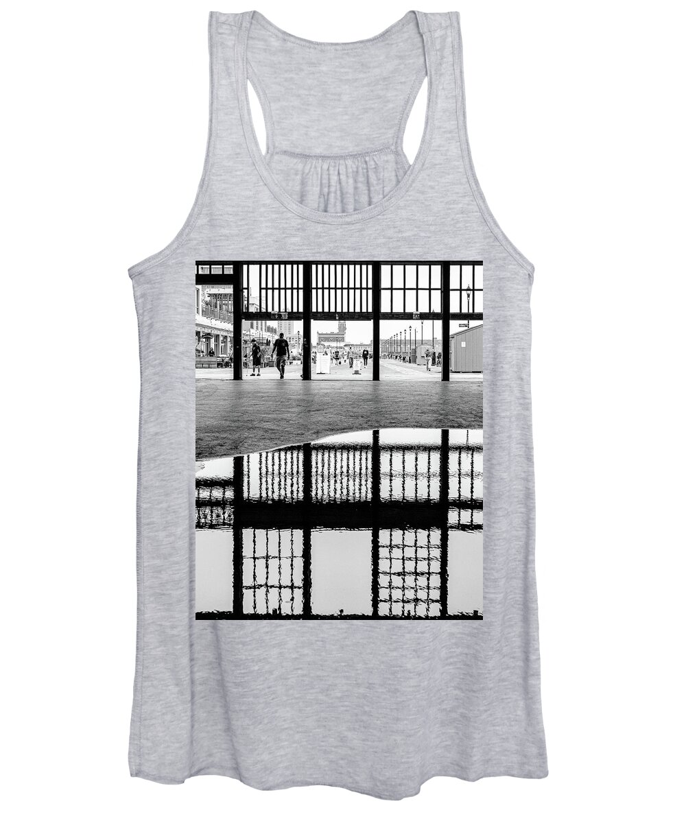  Women's Tank Top featuring the photograph Puddle by Steve Stanger