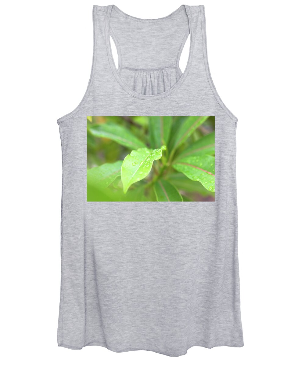 Leaf Women's Tank Top featuring the photograph Pure Intentions by Josu Ozkaritz