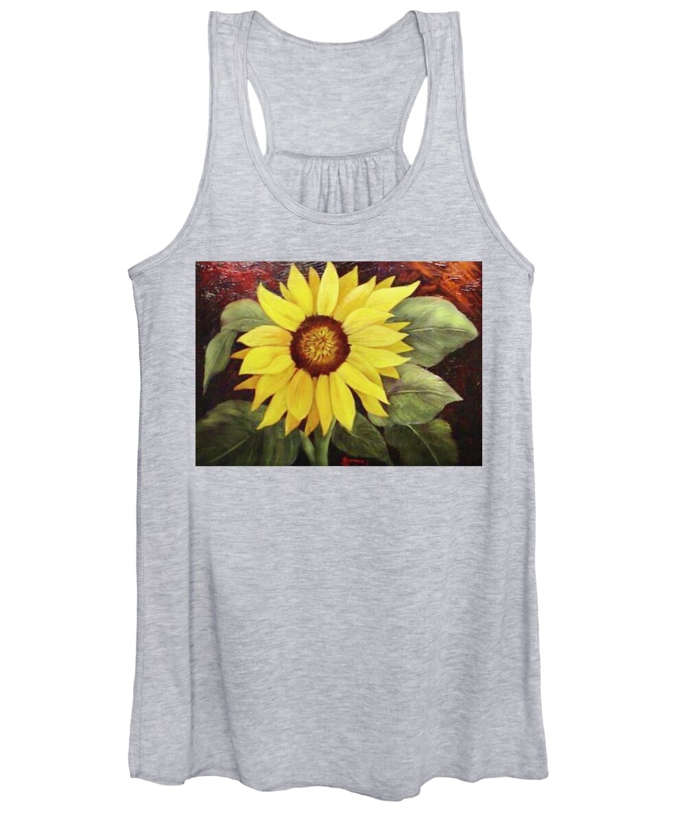 Still Life Women's Tank Top featuring the painting Pure Sunshine SOLD by Susan Dehlinger