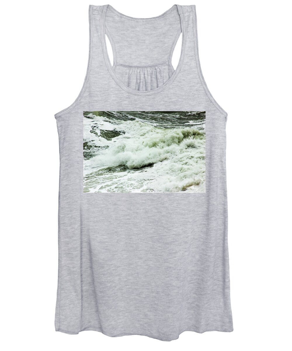Seascape Women's Tank Top featuring the photograph Raging Seas by Ruth Crofts Photography