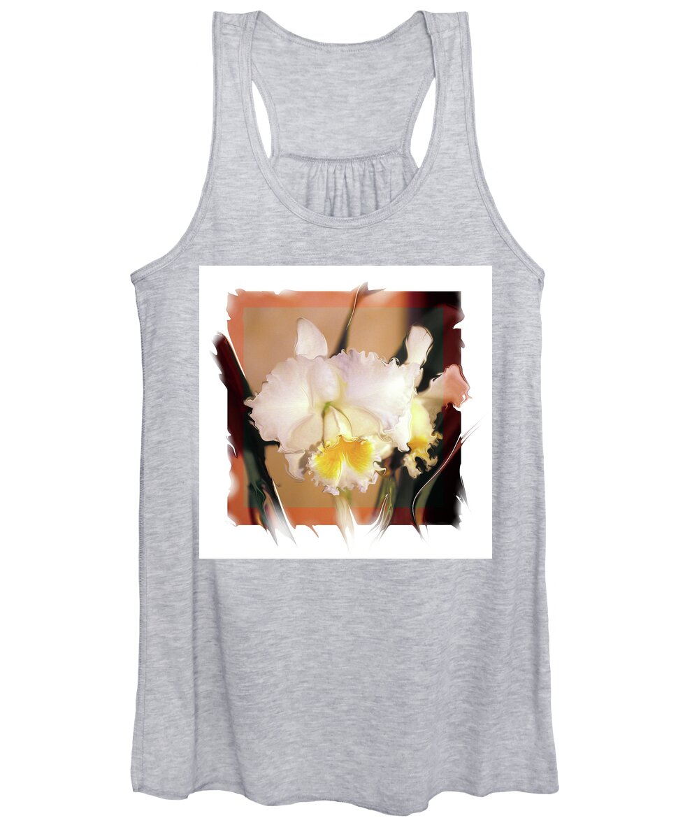 Orchid Women's Tank Top featuring the photograph Reflection by Bruce Frank