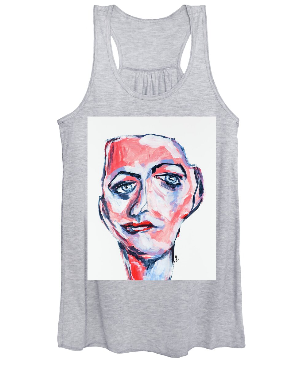 Reflection Women's Tank Top featuring the painting Reflection by Mark Ross