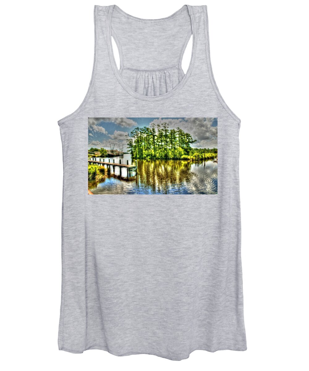 River Women's Tank Top featuring the photograph River Bend by John Handfield