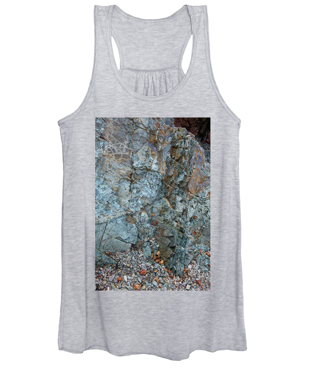 Rocks Women's Tank Top featuring the photograph Rocks 2 by Alan Norsworthy