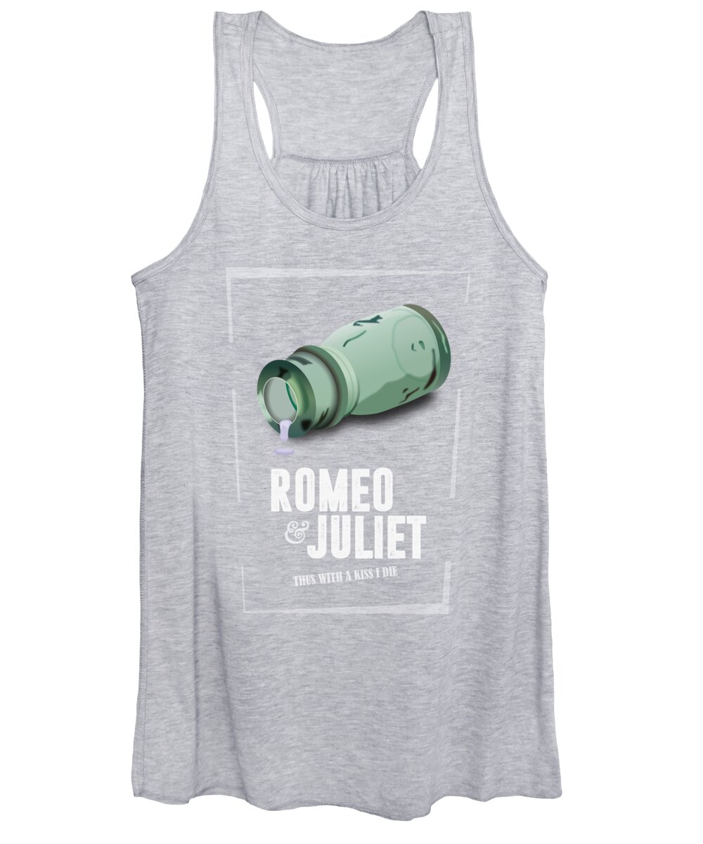 Movie Poster Women's Tank Top featuring the digital art Romeo and Juliet - Alternative Movie Poster by Movie Poster Boy