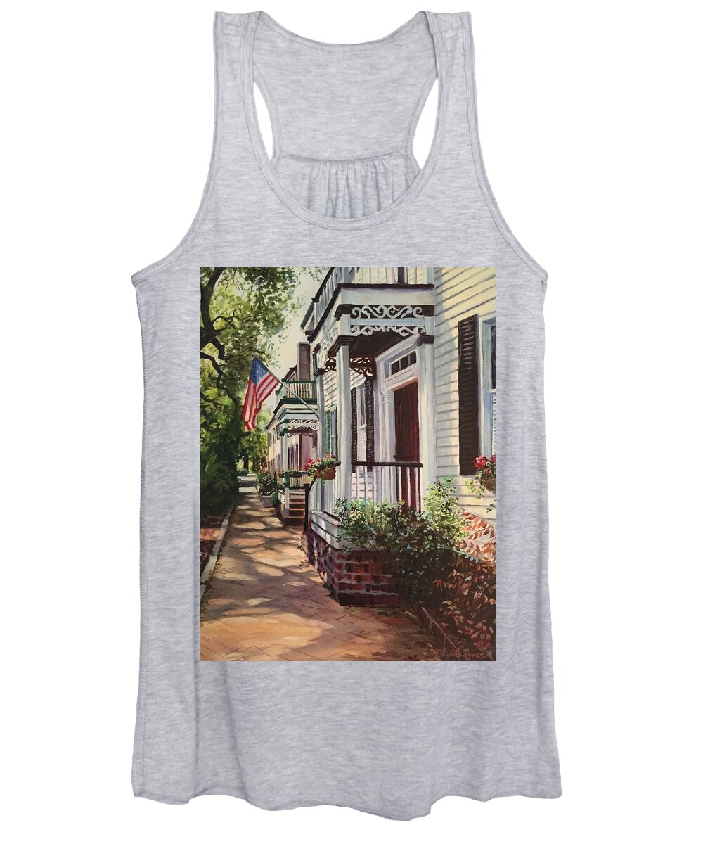 Savanah Women's Tank Top featuring the painting Savanah by Judy Rixom