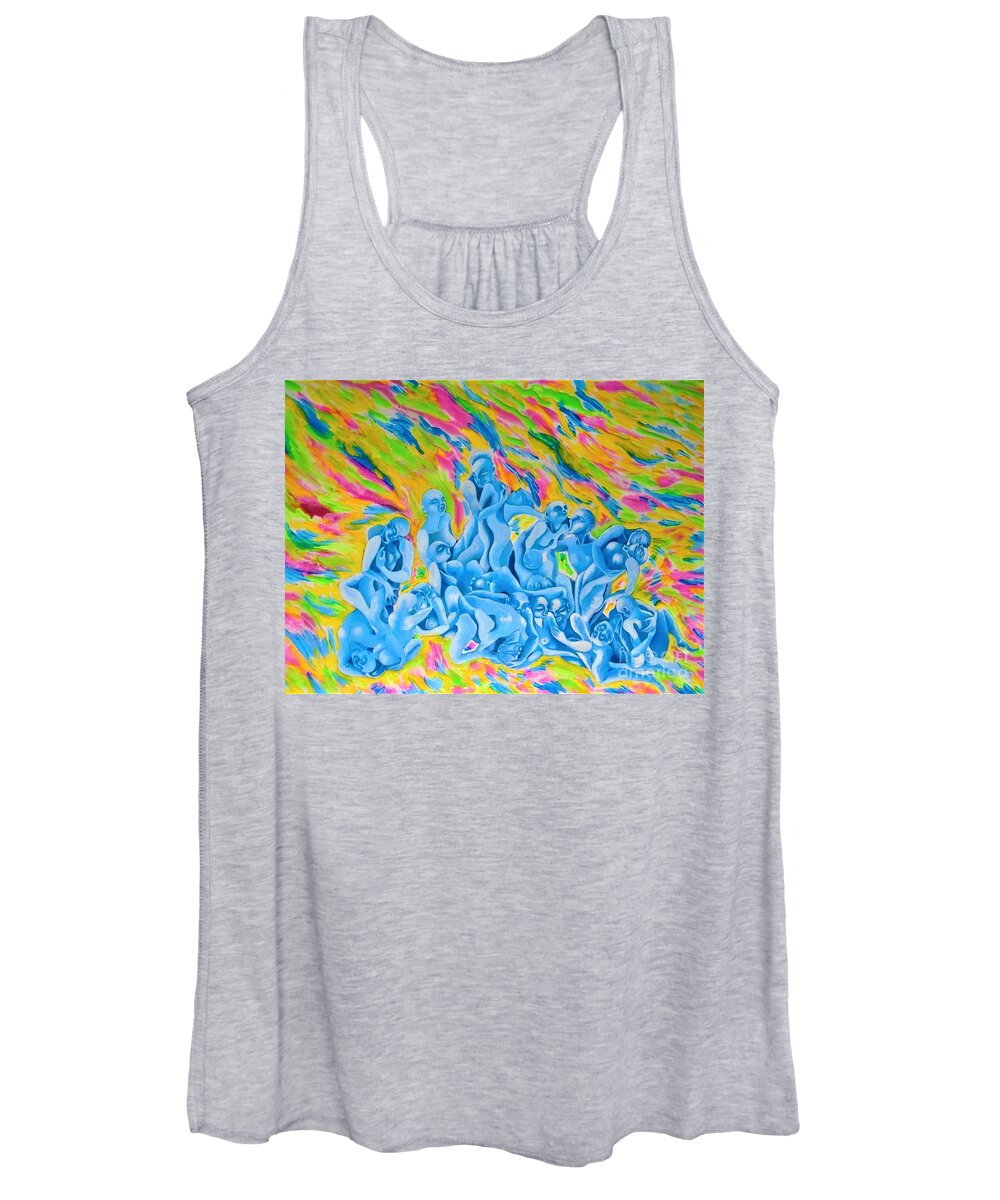 Sex Women's Tank Top featuring the painting Sex Parfume by Tatyana Shvartsakh