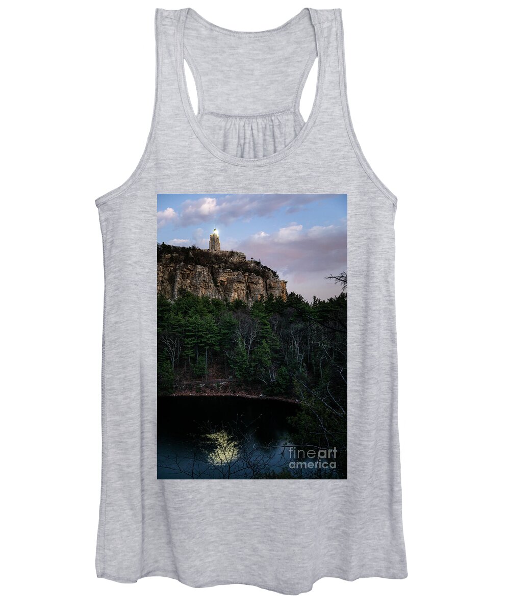 Mohonk Women's Tank Top featuring the photograph Skytop Reflection by Erin Marie Davis