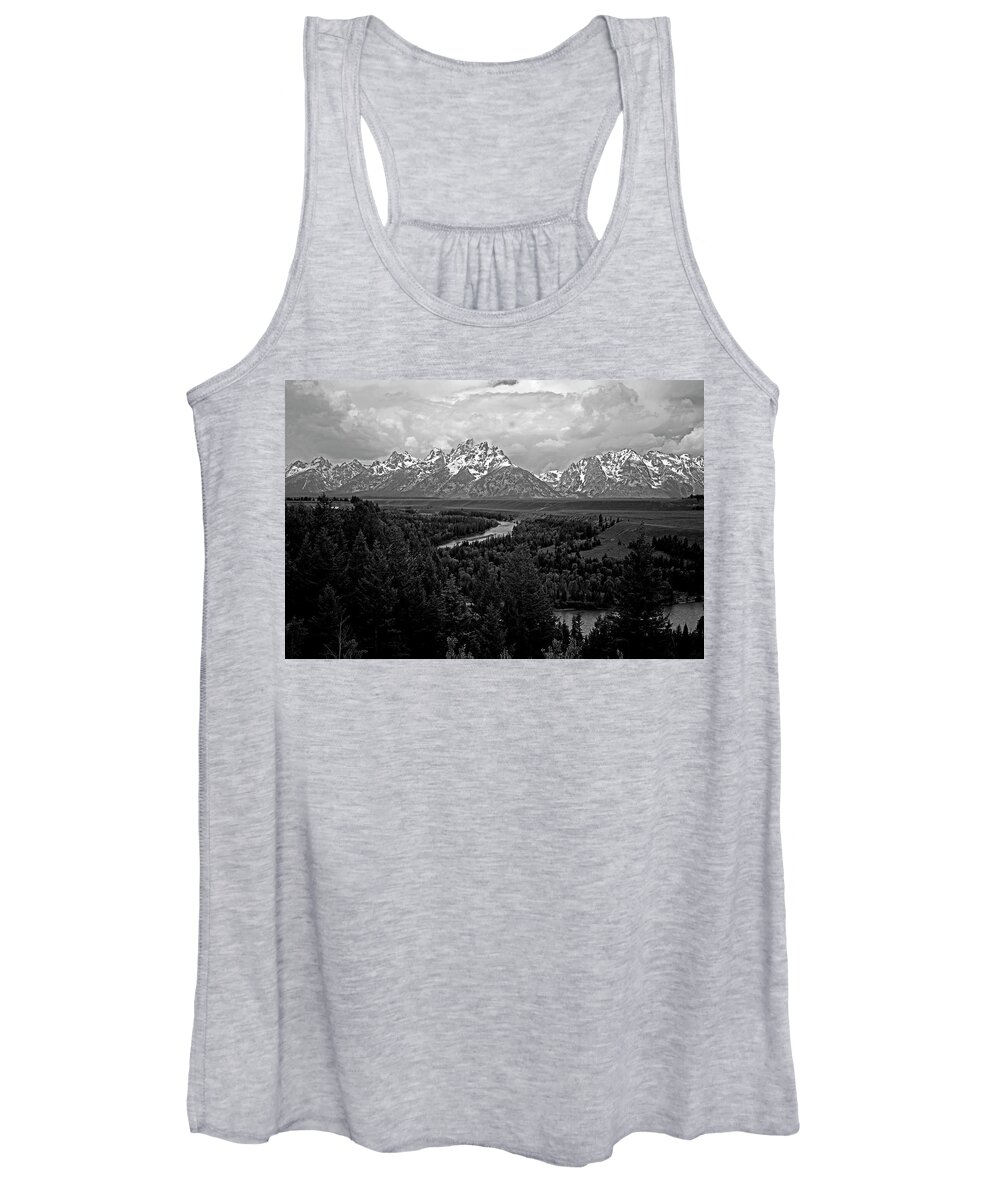 Snake River Women's Tank Top featuring the photograph Snake River below Grand Tetons by Rick Wilking