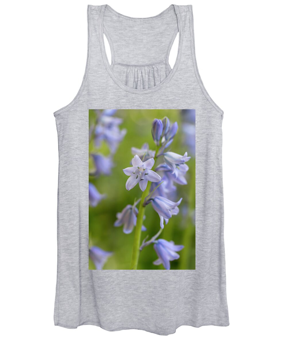 Flower Women's Tank Top featuring the photograph Spanish Bluebells 7 by Dawn Cavalieri