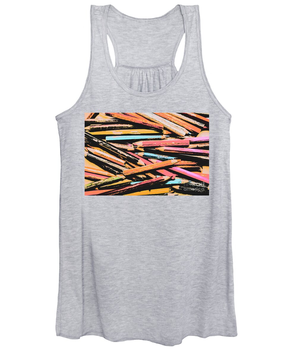 Abstract Women's Tank Top featuring the photograph Spectrum and pigment by Jorgo Photography