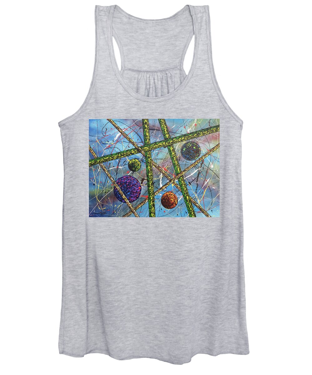 Abstract Women's Tank Top featuring the painting Spheres #5 by Micah Guenther