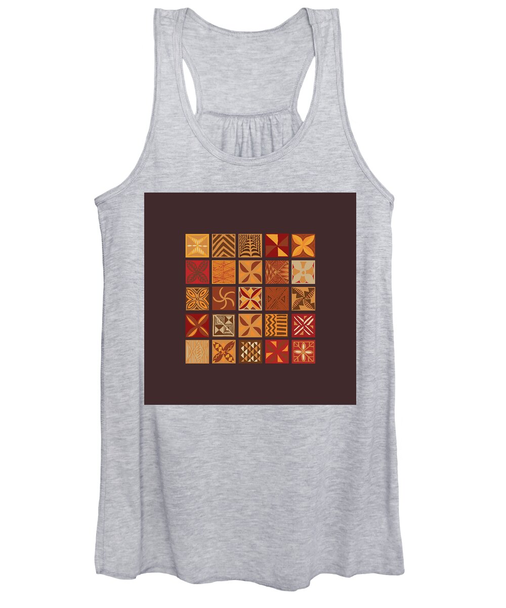  Women's Tank Top featuring the mixed media Square Kapa 2a by Doug Fischer