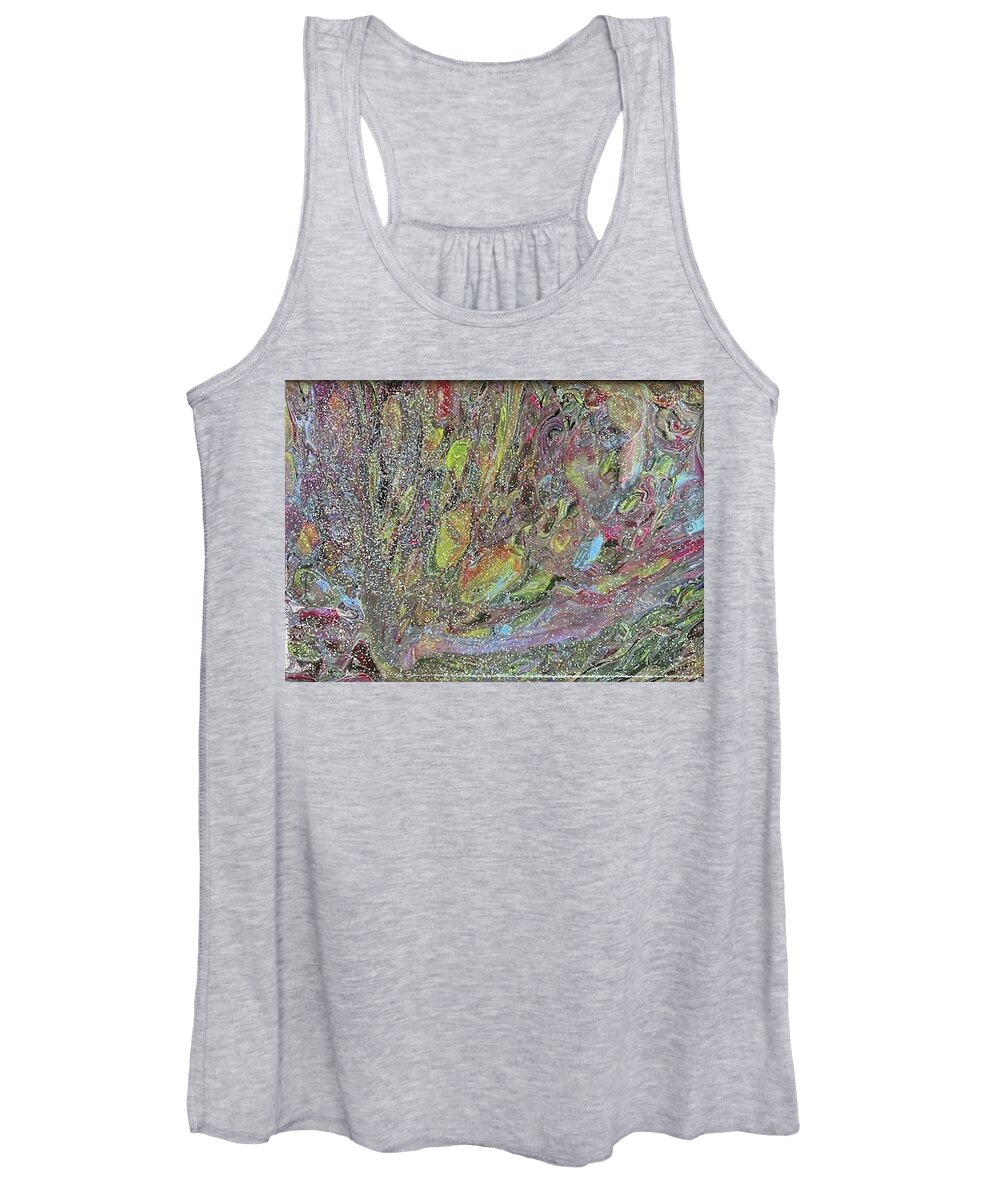 Stardust Women's Tank Top featuring the painting Stardust by Pour Your heART Out Artworks