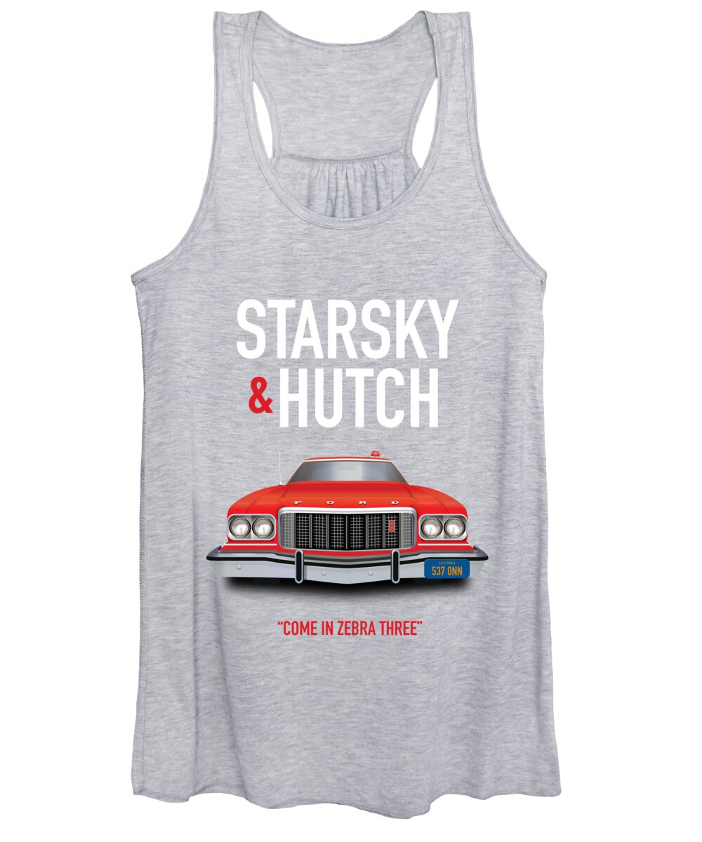 Movie Poster Women's Tank Top featuring the digital art Starsky and Hutch - Alternative Movie Poster by Movie Poster Boy