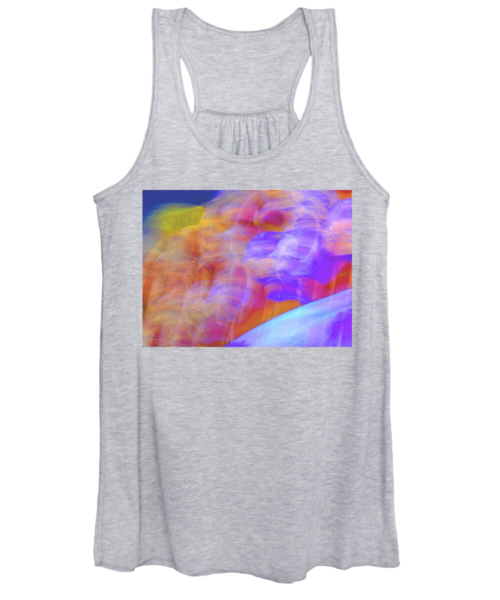 Abstract Women's Tank Top featuring the digital art Storm A-Brewin' by T Oliver