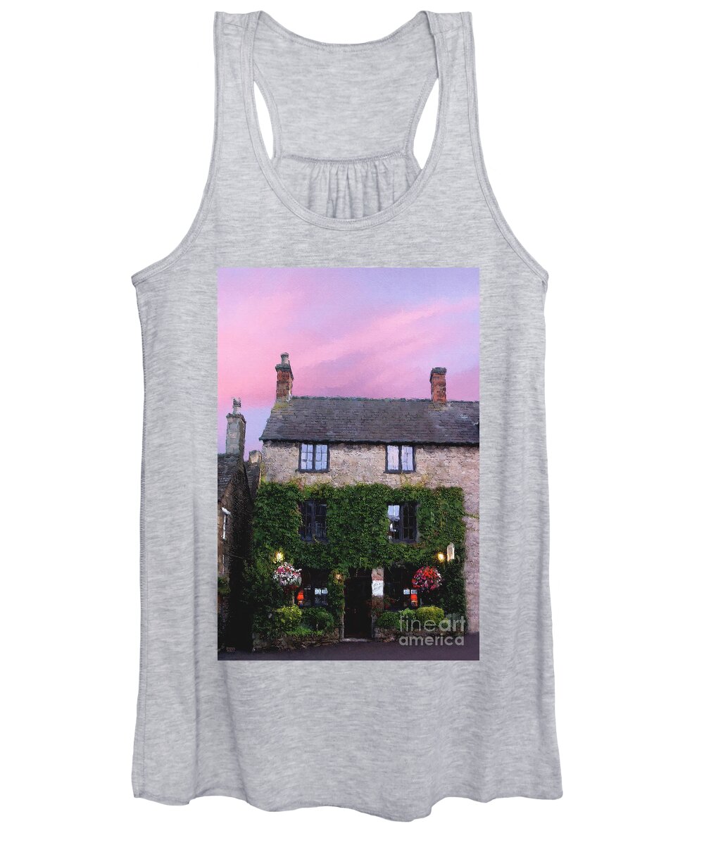 Stow-in-the-wold Women's Tank Top featuring the photograph Stow Bed and Breakfast by Brian Watt
