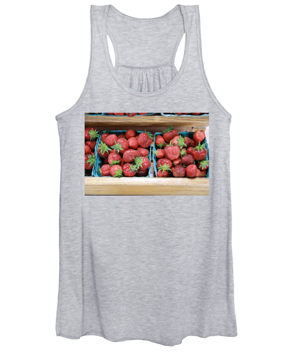 Fruit Women's Tank Top featuring the photograph Strawberrys by Rick Redman