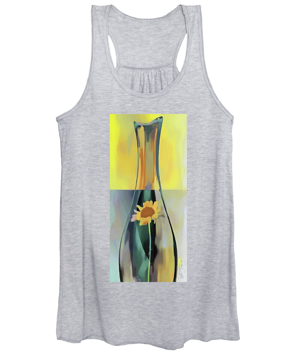 Flora Women's Tank Top featuring the photograph Striving To Reach The Top by Rene Crystal