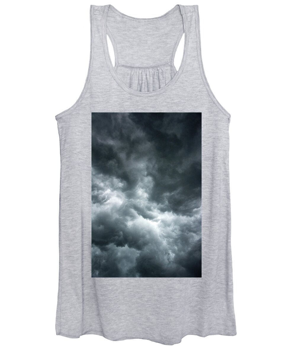 Clouds Women's Tank Top featuring the photograph Stormy clouds in the sky. by Bernhard Schaffer