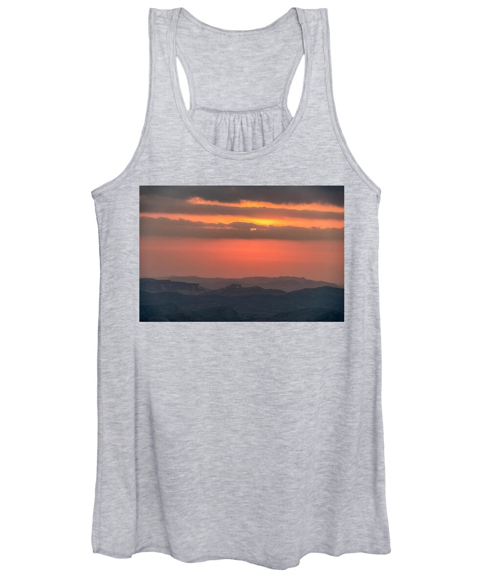 Outdoors Women's Tank Top featuring the photograph Subtle Sunrise by Uri Baruch