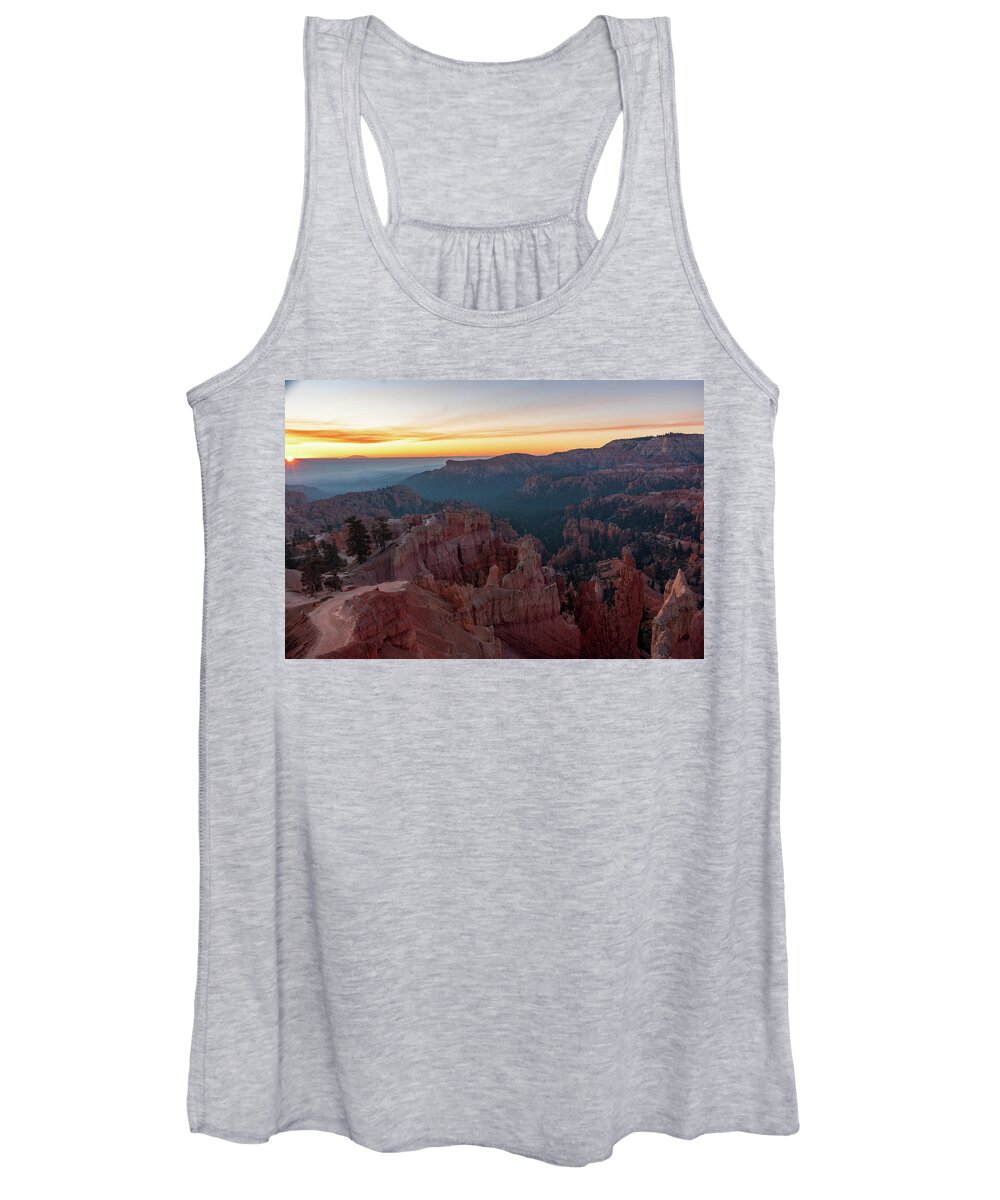 No People Women's Tank Top featuring the photograph Sunrise at Bryce Canyon by Nathan Wasylewski