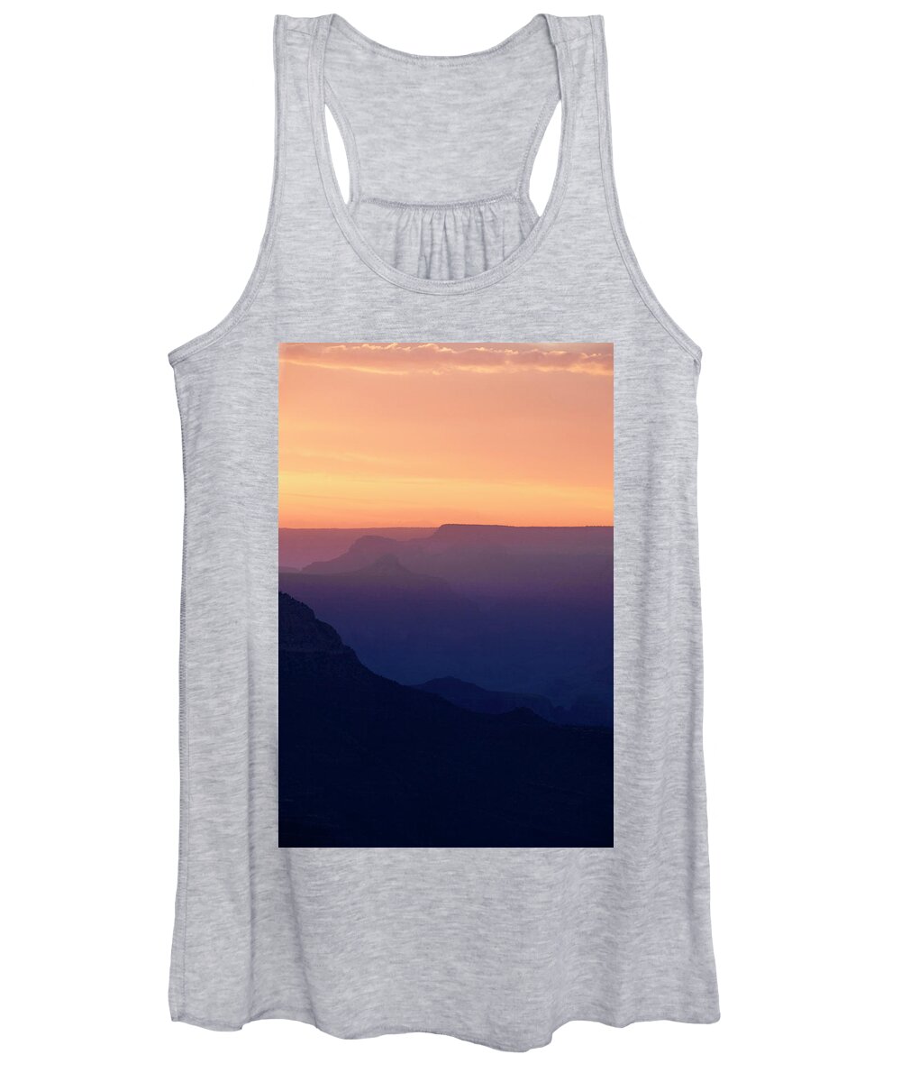 Canyon Women's Tank Top featuring the photograph Sunset over the Canyon by Alina Oswald