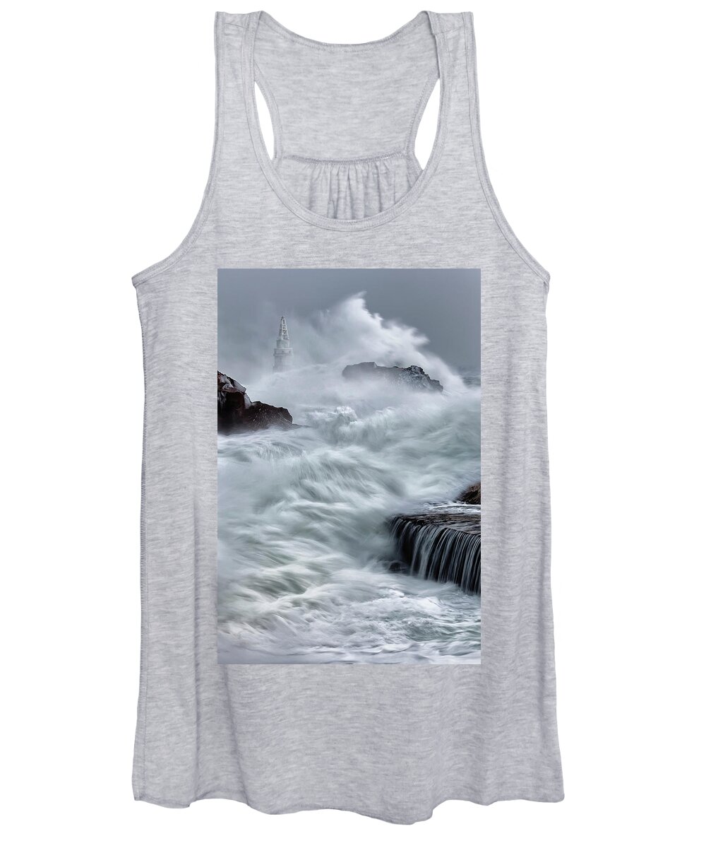 Ahtopol Women's Tank Top featuring the photograph Swallowed By The Sea by Evgeni Dinev