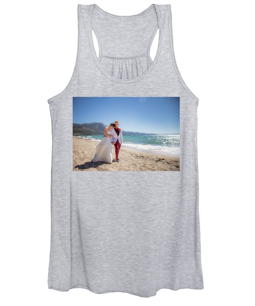 Bride Women's Tank Top featuring the photograph Tahoe Wedding by Martin Gollery