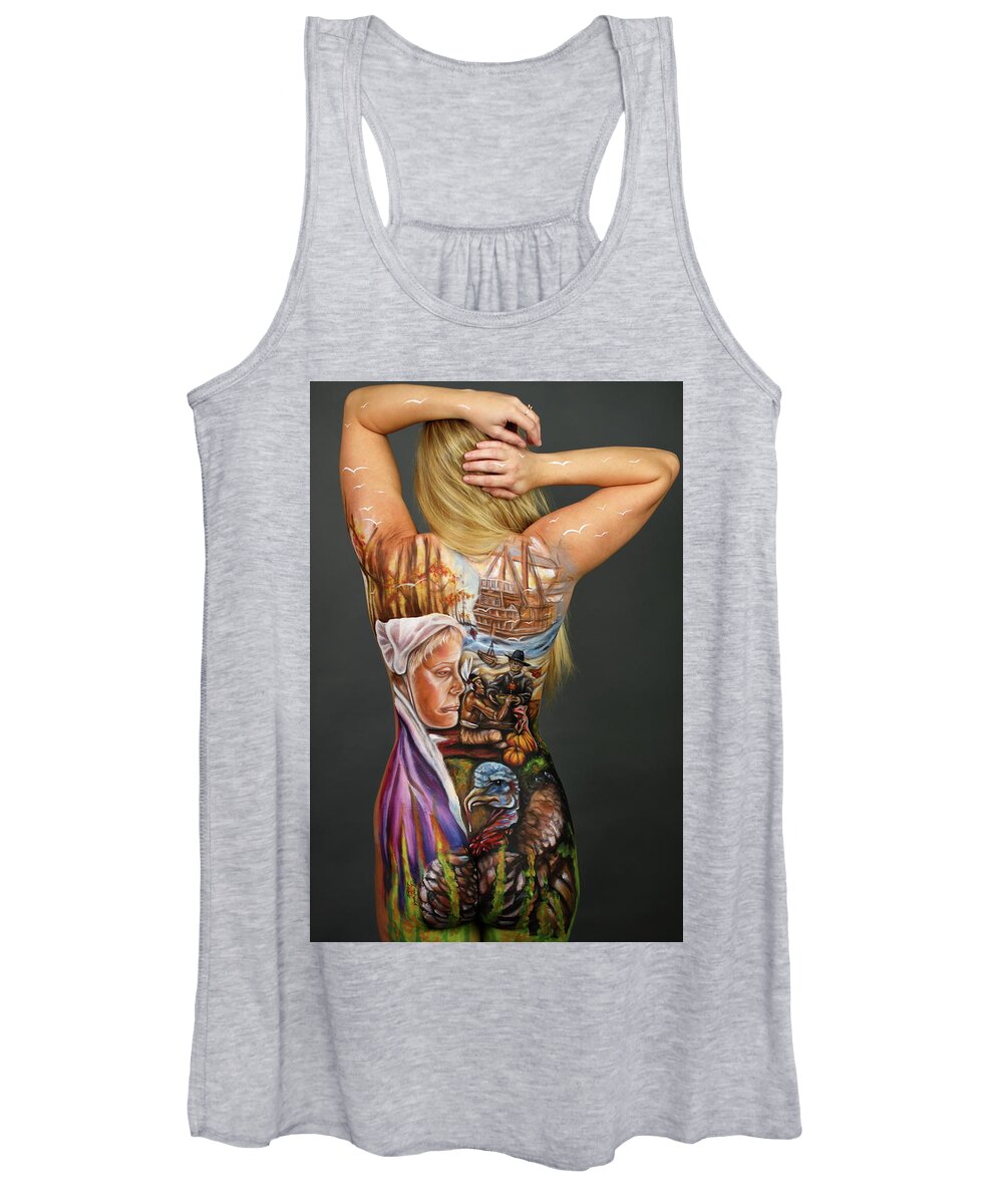 Thanksgiving Women's Tank Top featuring the photograph Thanksgiving 2019 by Cully Firmin