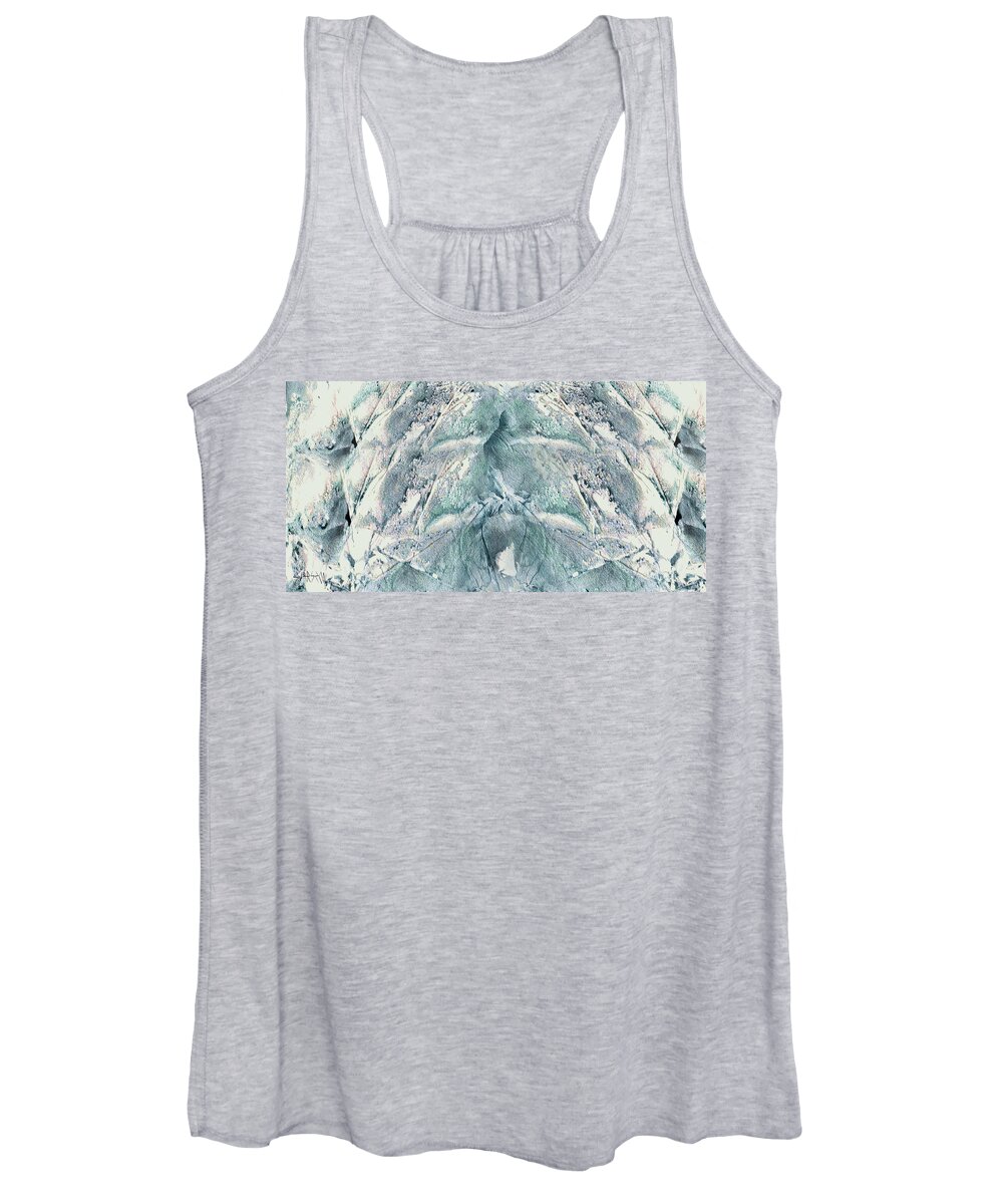 Abstract Women's Tank Top featuring the painting The Arrival Art by Sannel Larson