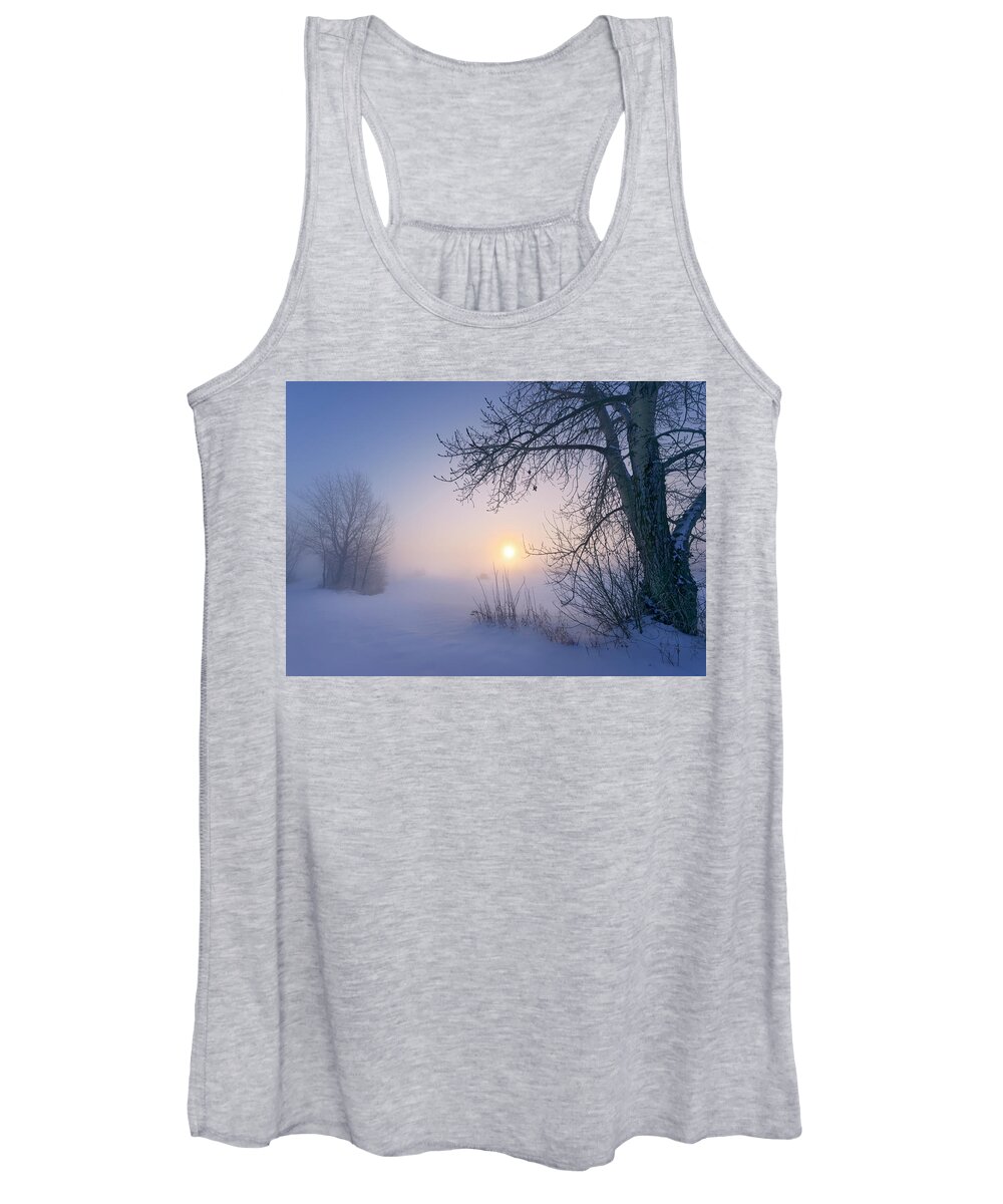 Cold Women's Tank Top featuring the photograph The Beauty of -40 Celsius by Dan Jurak