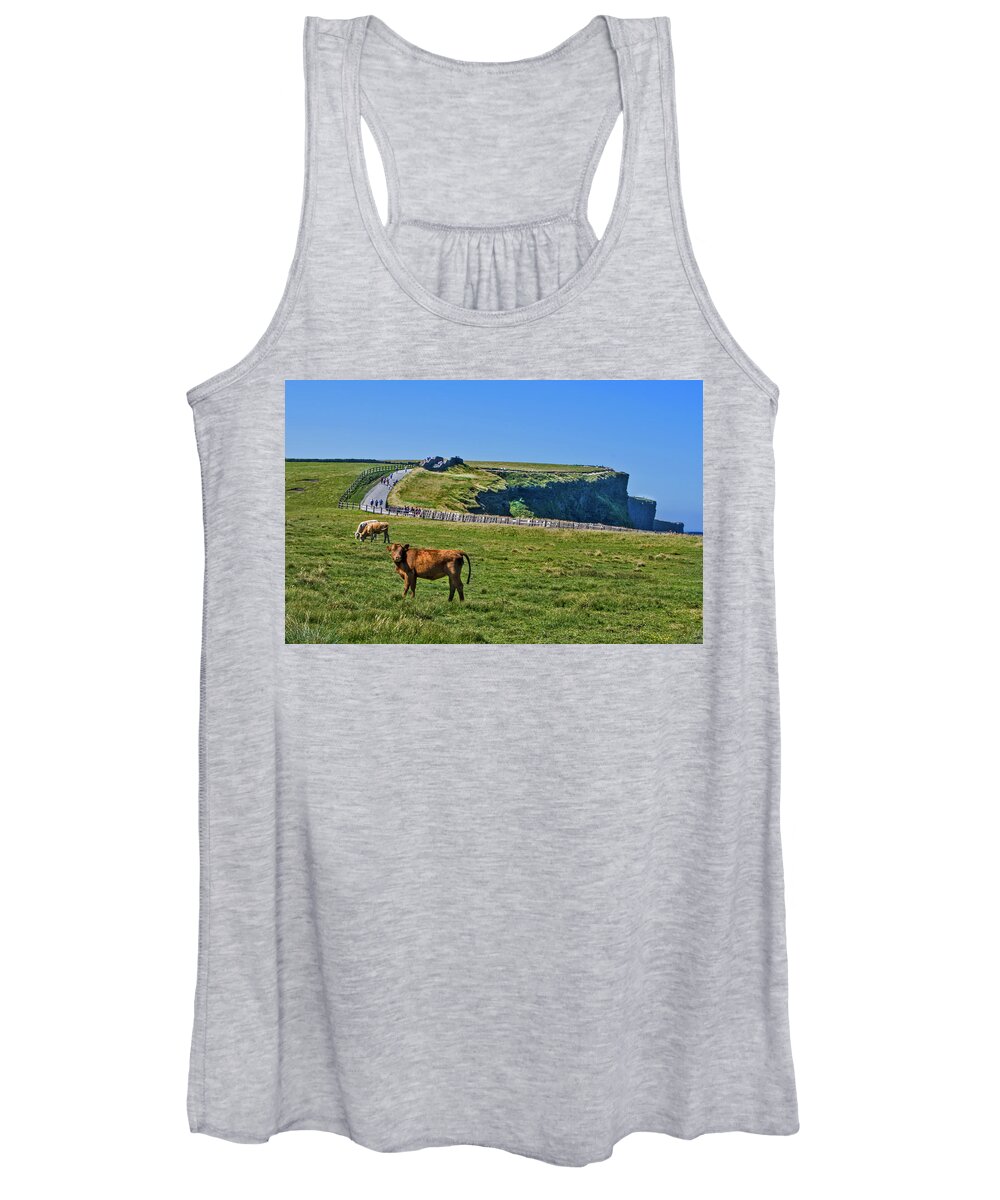 Ireland Women's Tank Top featuring the photograph The Cliffs of Moher by Edward Shmunes