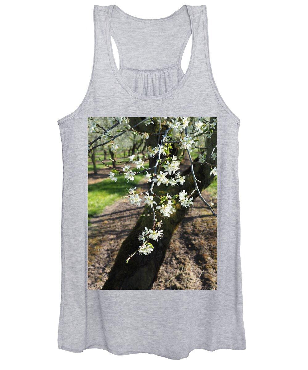 Plums Women's Tank Top featuring the photograph The Fragile Nature of Farming by Leslie Struxness