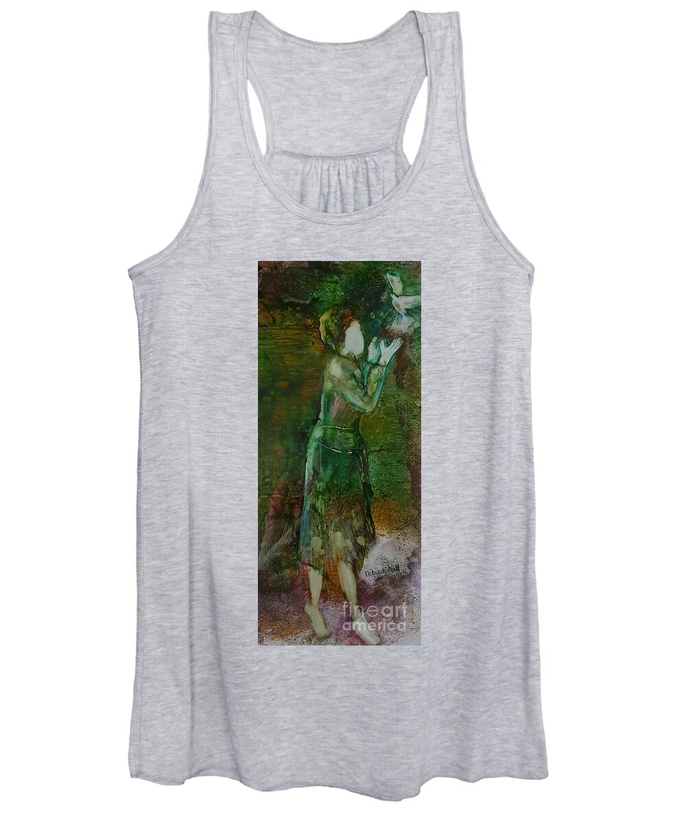 Holy Spirit Women's Tank Top featuring the painting The Gift by Deborah Nell