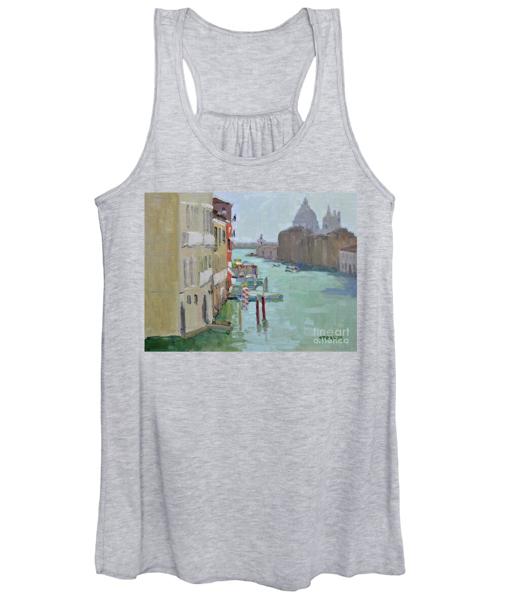 Grand Canal Women's Tank Top featuring the painting The Grand Canal - Venice, Italy by Paul Strahm