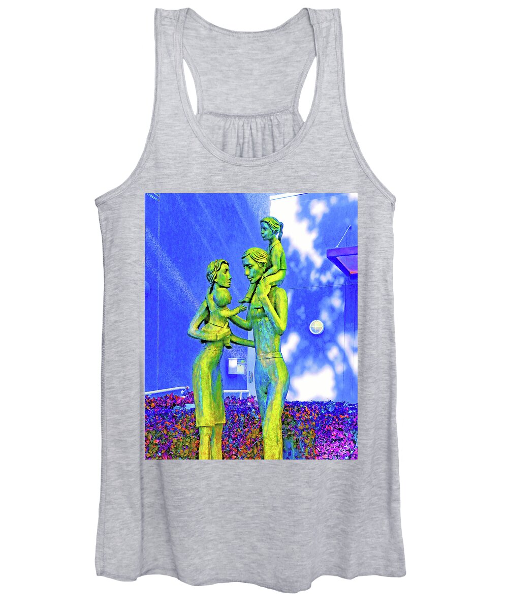 Green Women's Tank Top featuring the photograph The Green Family by Andrew Lawrence