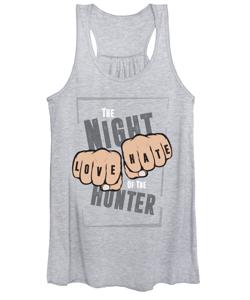 Movie Poster Women's Tank Top featuring the digital art The Night of the Hunter - Alternative Movie Poster by Movie Poster Boy