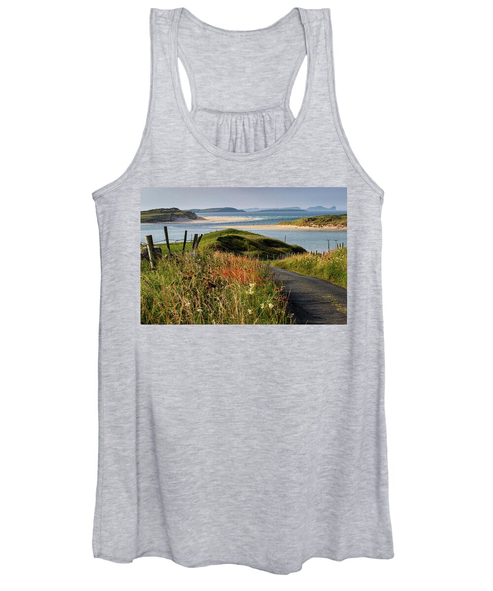 Donegal Women's Tank Top featuring the photograph Ballyness Bay - Falcarragh, Donegal by John Soffe