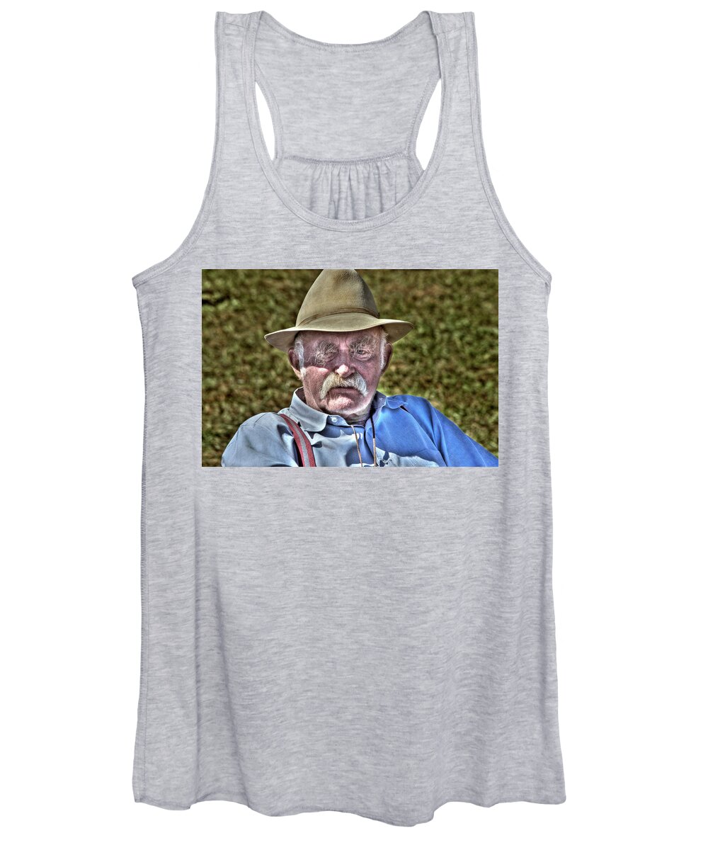 Photo Women's Tank Top featuring the photograph The Shepherd by Anthony M Davis