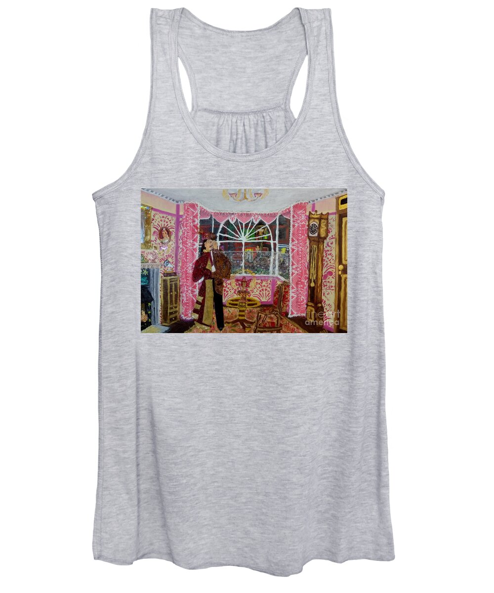 Lgbtq Women's Tank Top featuring the mixed media The Victorian Victim by David Westwood