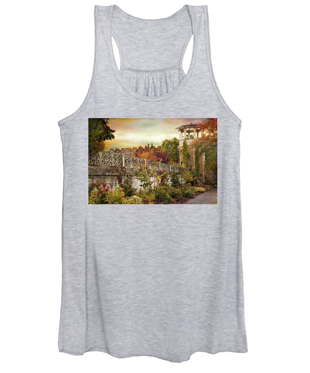 Garden Women's Tank Top featuring the photograph The Walled Garden in Autumn by Jessica Jenney