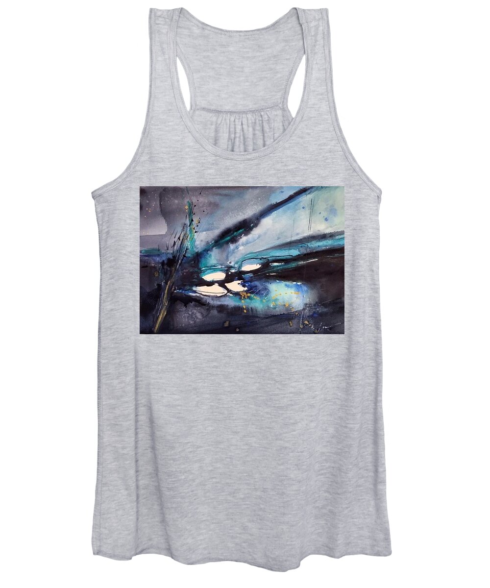 Watercolor Women's Tank Top featuring the painting Tide Pool by Judith Levins