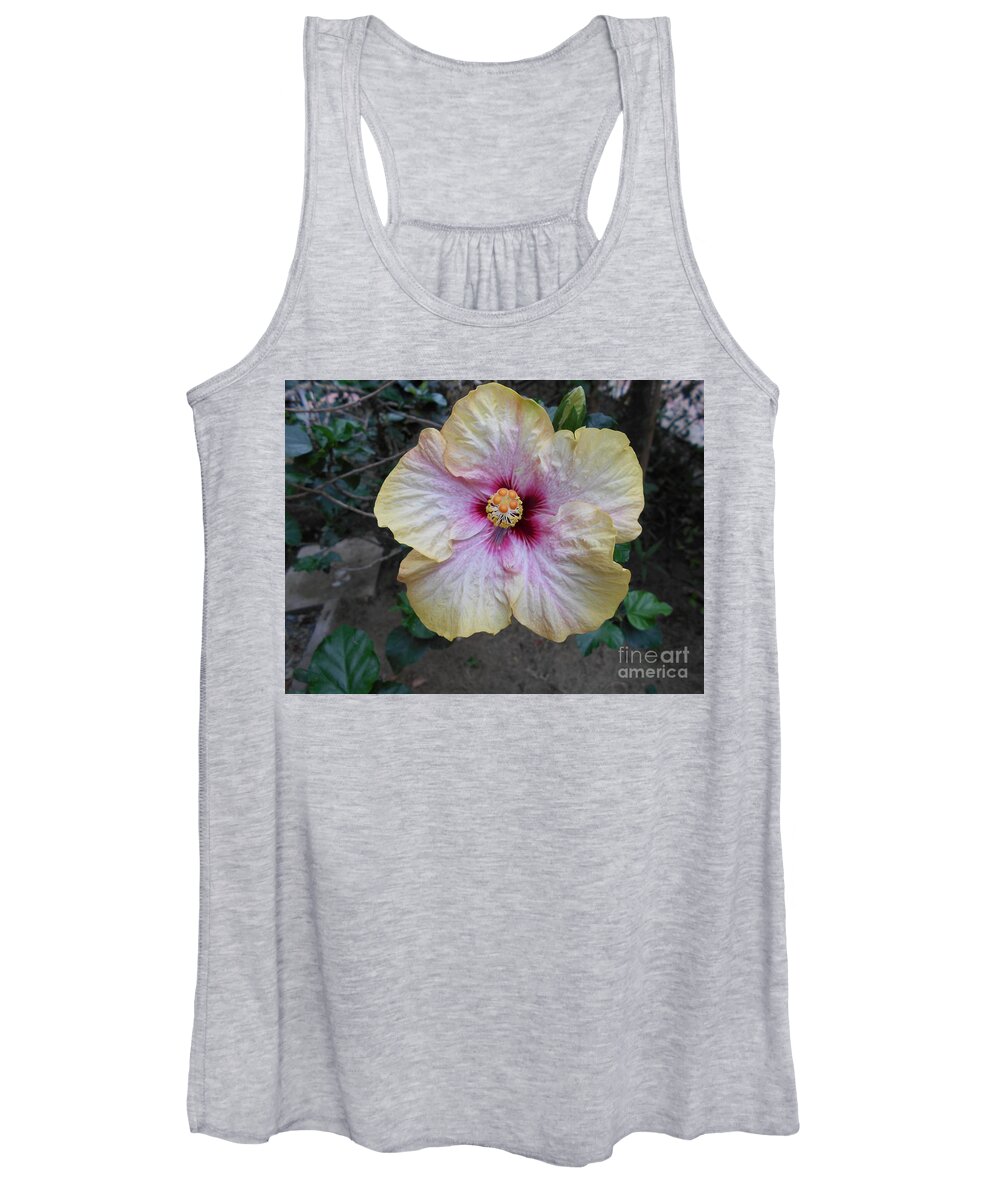 Flower Women's Tank Top featuring the photograph Tinges of Purple by Nancy Graham