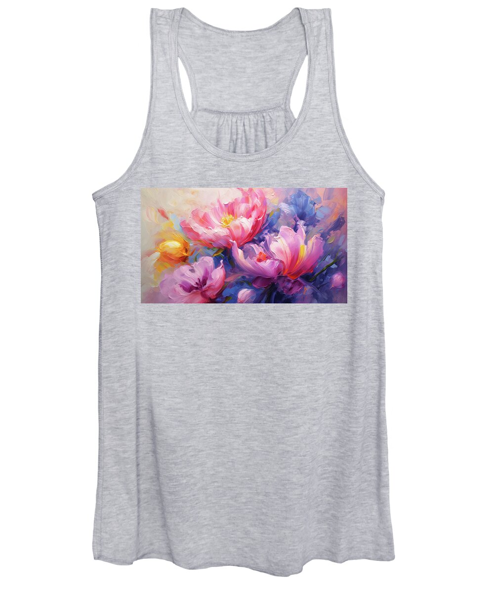 Triumph Of Spring Women's Tank Top featuring the painting Triumph of Spring by Greg Collins
