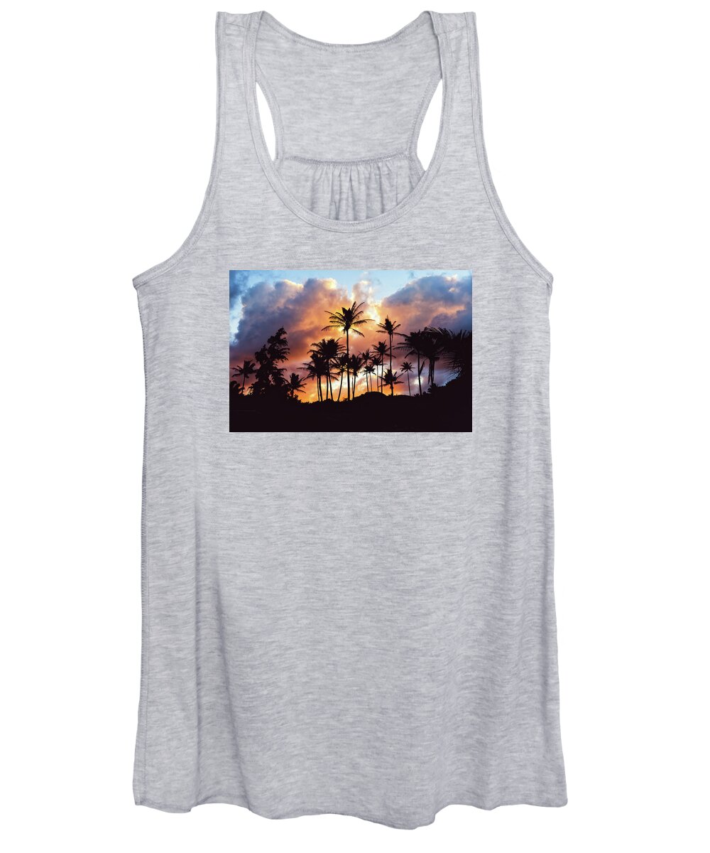 Sky Women's Tank Top featuring the photograph Tropical Sunset by Jason Roberts