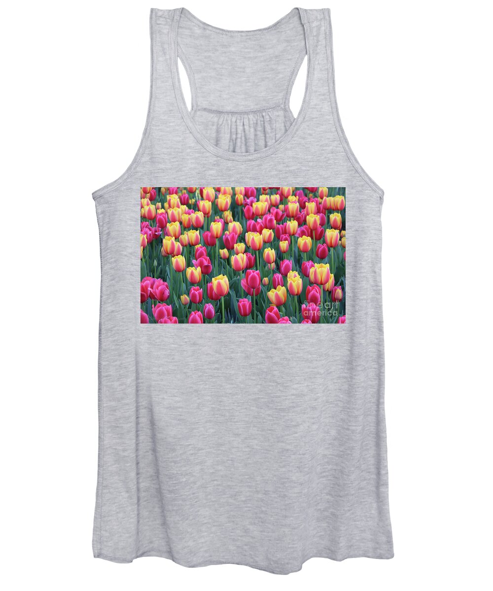 Flowers Women's Tank Top featuring the photograph Crowds by Theresa D Williams
