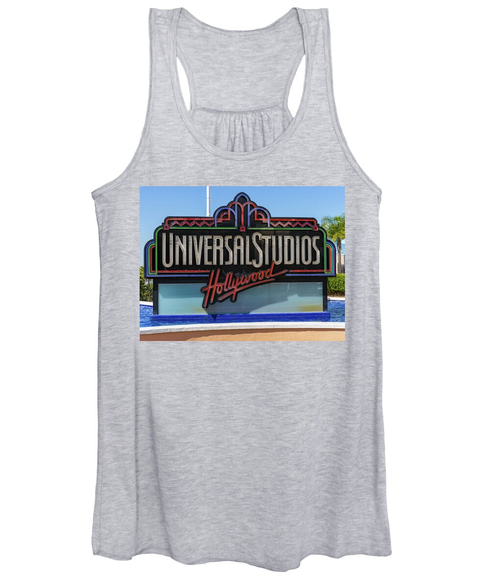 Marquee Women's Tank Top featuring the photograph USH Sign by Matthew Nelson